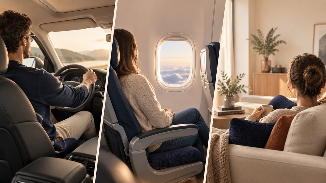 Voyage en voiture, avion et canapé - le confort au quotidien